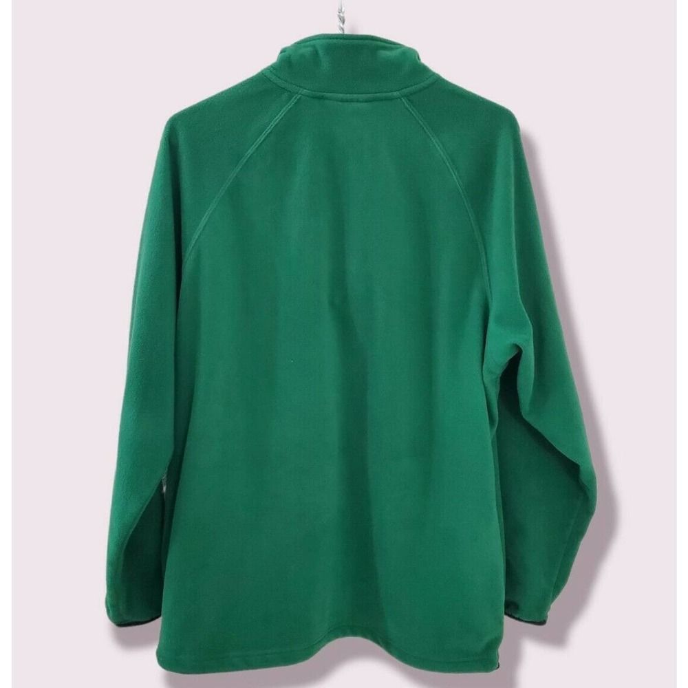 Masters Collection 1/4 Zip Pullover Fleece Sweater Mens L Green Golf w/Pockets - Picture 4 of 4